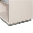 Pavira 1-Drawer Nightstand with LED Lights - Stone
