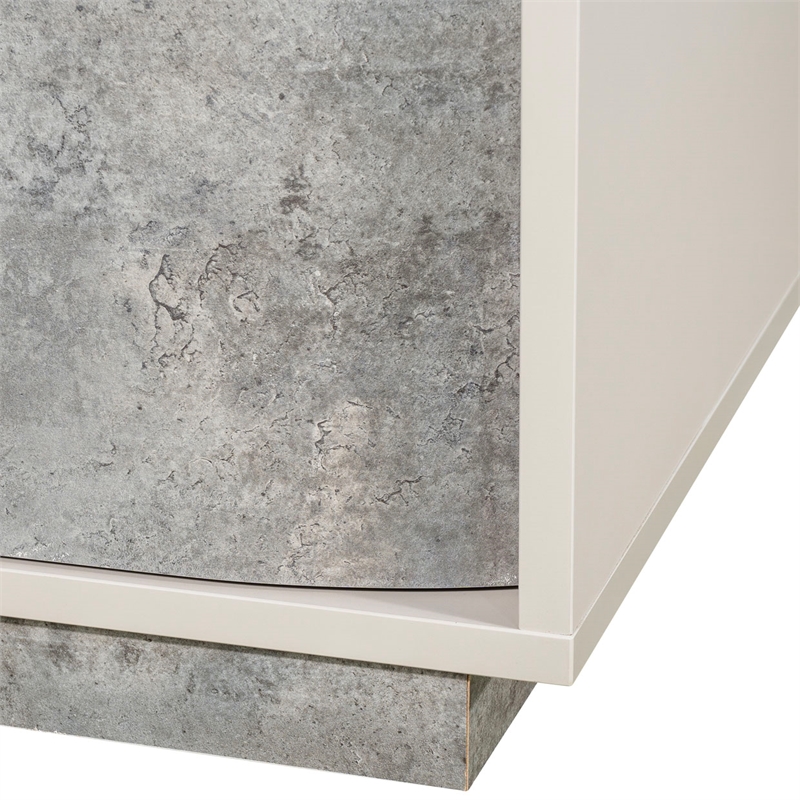Pavira 2-Drawer Nightstand - Stone