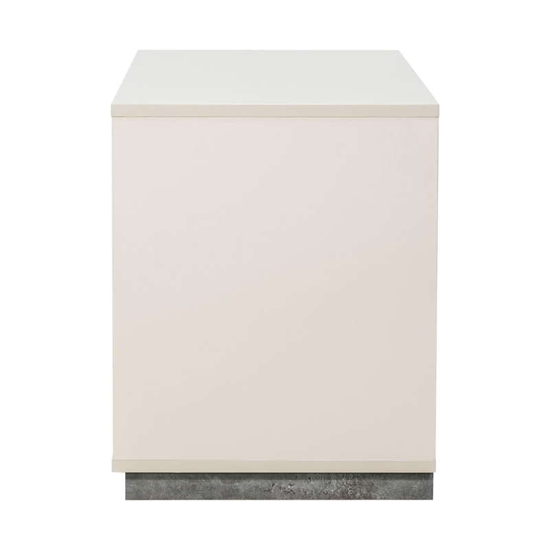 Pavira 2-Drawer Nightstand - Stone