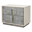 Pavira 2-Drawer Nightstand - Stone