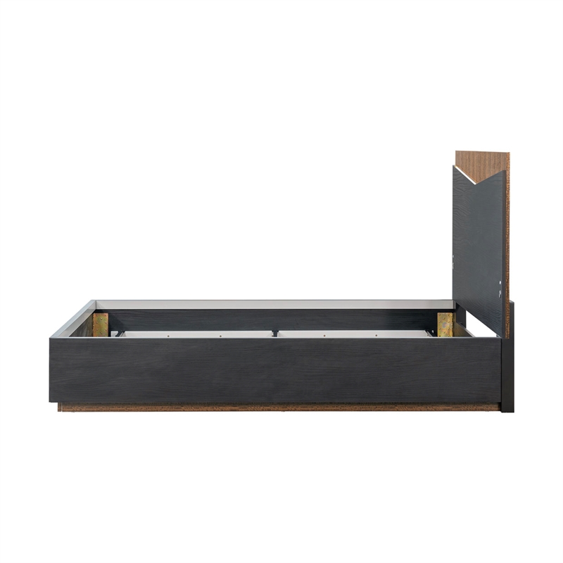 Kayner Queen Bed with LED Lights - Charcoal