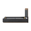 Kayner Queen Bed with LED Lights - Charcoal