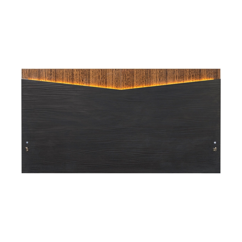 Kayner Queen Bed with LED Lights - Charcoal