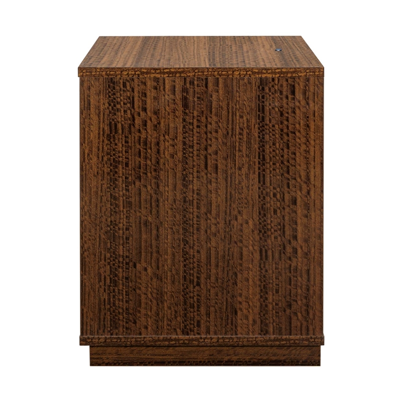 Kayner 1-Drawer Nightstand with LED Lights - Charcoal