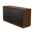 Kayner 6-Drawer Dresser - Charcoal