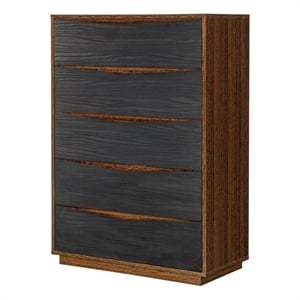 Kayner 5-Drawer Chest - Charcoal