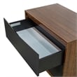 Kayner 2-Drawer Nightstand - Charcoal