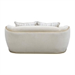 Scotts Square Chenille Loveseat - Cornsilk/Gold