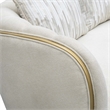 Scotts Square Chenille Loveseat - Cornsilk/Gold