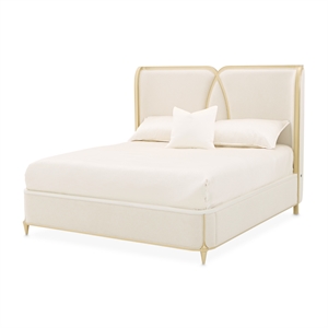 Scotts Square Cal. King Bed - Cornsilk/Light Champagne