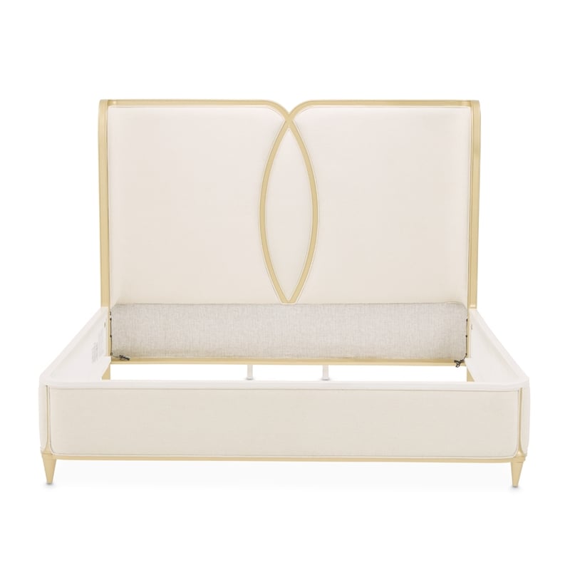 Scotts Square Eastern King Bed - Cornsilk/Light Champagne