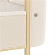 Scotts Square Eastern King Bed - Cornsilk/Light Champagne