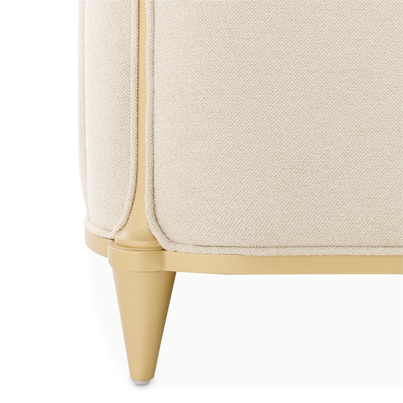 Scotts Square Queen Bed - Cornsilk/Light Champagne