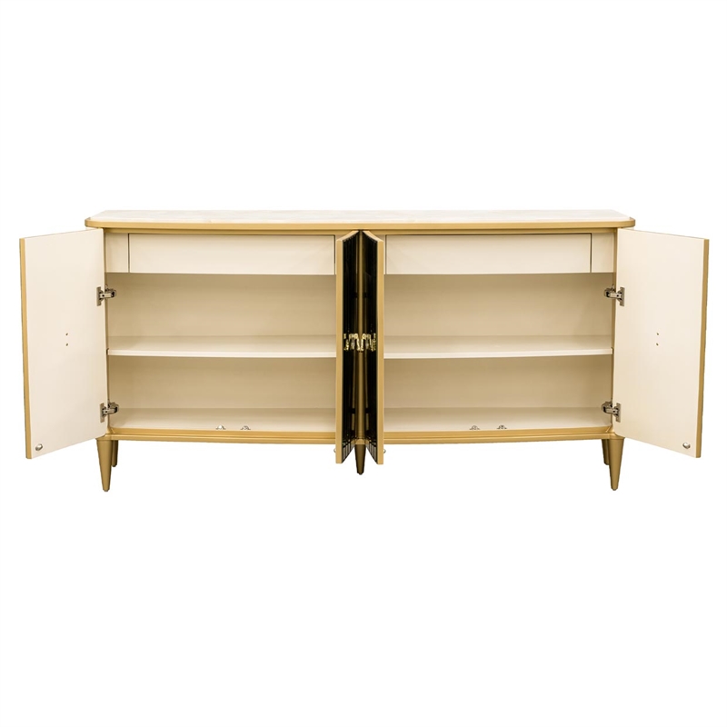 Scotts Square Sideboard with Mirror - Light Champagne