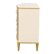 Scotts Square 6-Drawer Mirrored Dresser - Light Champagne