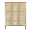 Scotts Square 5-Drawer Chest - Light Champagne