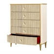 Scotts Square 5-Drawer Chest - Light Champagne