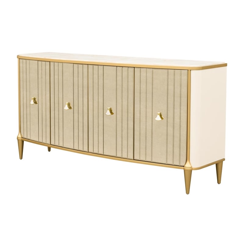 Scotts Square Mirrored Sideboard - Light Champagne