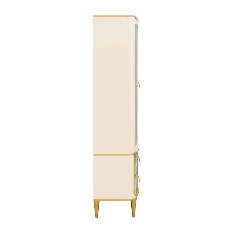Scotts Square Display Cabinet - Light Champagne