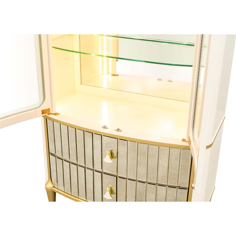 Scotts Square Display Cabinet - Light Champagne