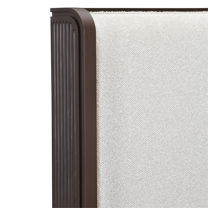 West Kensington Cal. King Bed - Buff/Medium Espresso