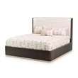 West Kensington Cal. King Bed - Buff/Medium Espresso