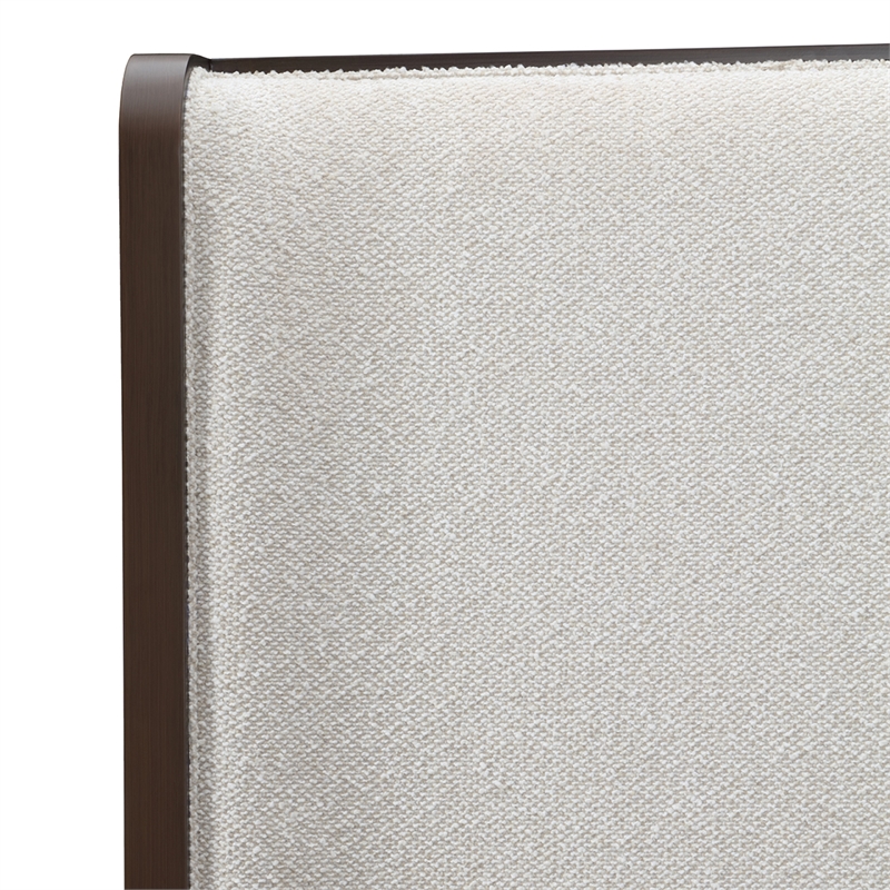 West Kensington Eastern King Bed - Buff/Medium Espresso