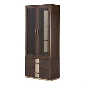 West Kensington Display Cabinet - Medium Espresso