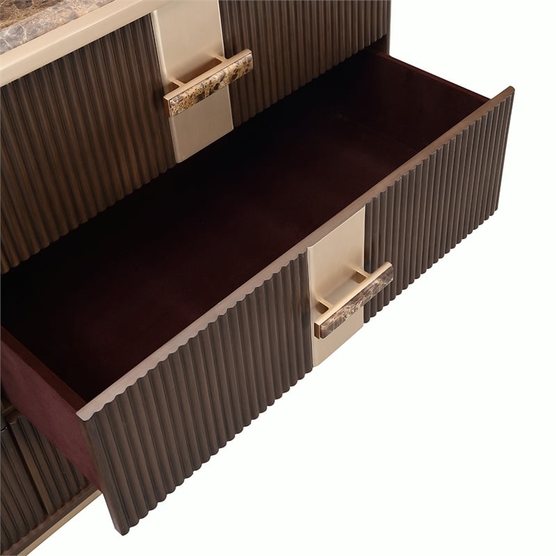 West Kensington Dresser with Mirror - Medium Espresso
