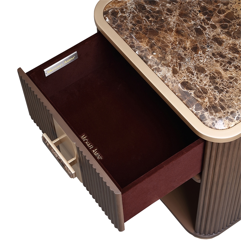 West Kensington 1-Drawer Nightstand - Medium Espresso