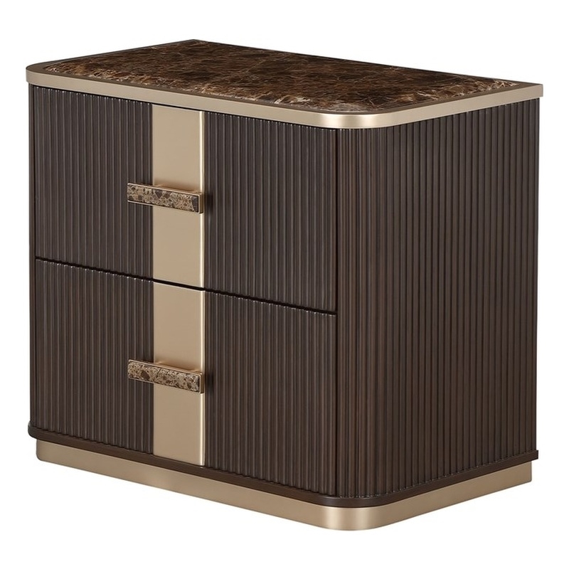 West Kensington 2-Drawer Nightstand - Medium Espresso