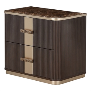 West Kensington 2-Drawer Nightstand - Medium Espresso