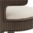 West Kensington Boucle Dining Side Chair - Set of 2 - Buff/Medium Espresso