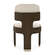 West Kensington Boucle Dining Side Chair - Set of 2 - Buff/Medium Espresso