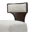 West Kensington Boucle Vanity Chair - Buff/Medium Espresso
