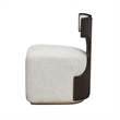 West Kensington Boucle Vanity Chair - Buff/Medium Espresso