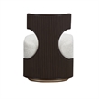 West Kensington Boucle Vanity Chair - Buff/Medium Espresso