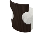 West Kensington Boucle Vanity Chair - Buff/Medium Espresso