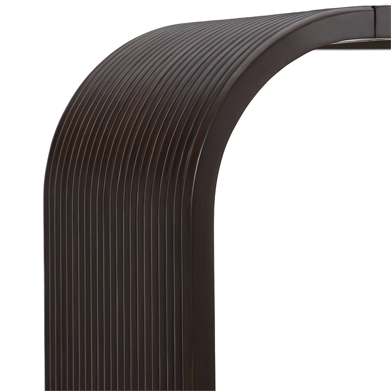 West Kensington Reeded Console Table - Medium Espresso