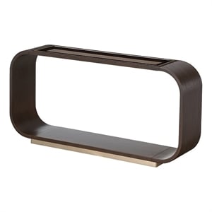 West Kensington Reeded Console Table - Medium Espresso