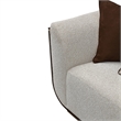 West Kensington Boucle Sofa - Buff/Medium Espresso