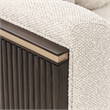 West Kensington Boucle Loveseat - Buff/Medium Espresso