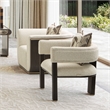 West Kensington Accent Chair - Buff/Medium Espresso