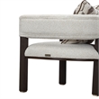 West Kensington Accent Chair - Buff/Medium Espresso