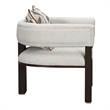 West Kensington Accent Chair - Buff/Medium Espresso