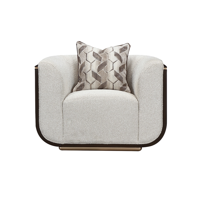 West Kensington Matching Chair - Buff/Medium Espresso