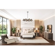 West Kensington Accent Bench - Cream Puff/Medium Espresso