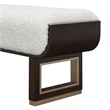 West Kensington Accent Bench - Cream Puff/Medium Espresso