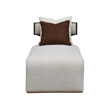West Kensington Boucle Chaise - Buff/Medium Espresso