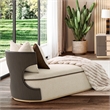 West Kensington Boucle Chaise - Buff/Medium Espresso